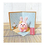 【HobbyEasy】開運招福!超可愛羊毛氈吉祥物 ： 幸福達陣結緣兔