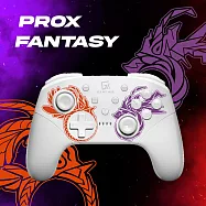 GAME&rsquo;NIR Switch2 ProX-FANTASY 幻獸特仕版搖桿 支援刷amiibo 支援steam/PC電腦手把 台灣公司貨 風神白
