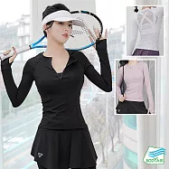 【BODYAIR嚴選】拉鍊領貼身小腰背紗長袖上衣(瑜珈.慢跑.運動.健身.透氣.舞蹈.運動服) XL 白