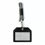 【日本HIGHTIDE】經典PASSEN系列掛繩票卡夾/證件夾 ‧ 黑色