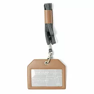 【日本HIGHTIDE】經典PASSEN系列掛繩票卡夾/證件夾 ‧ 淺咖啡