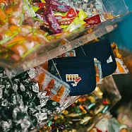【一帆布包】臺灣老派菓子-帆布口袋刺繡零錢包- 可樂糖