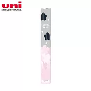 UNI限量櫻花綻放系列 五角鉛筆三支入 深鼠灰