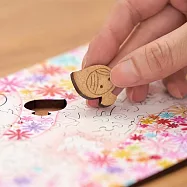 【克里斯多插畫森林】水彩風拼圖-120 片木拼圖-伴