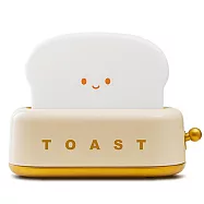Type-C充電 療癒系烤麵包機小夜燈 吐司機造型燈 黃色