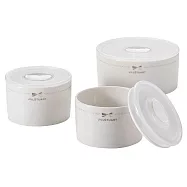 【NARUMI鳴海】JILL STUART聯名系列-典雅慶賀陶瓷保鮮罐三件組(日本製)