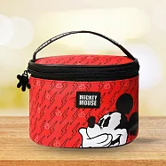 【HOOK’S嚴選】迪士尼卡通防水化妝收納包/大容量手提好攜帶 -趣味米奇款(紅色)