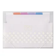 KOKUYO Pastel Cookie NOViTA-R薄型風琴夾7層A4- 透明