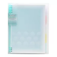 KOKUYO Pastel Cookie 8孔活頁本U罫40枚A5- 藍