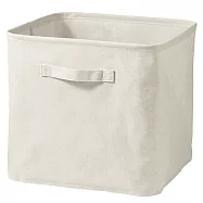 【MUJI 無印良品】聚酯纖維麻收納箱/L