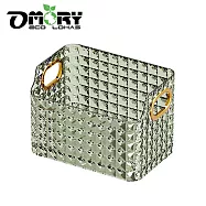 【OMORY】輕奢鑽石紋收納盒大款 墨綠