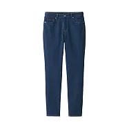【MUJI 無印良品】女有機棉混超彈力丹寧窄版褲 23 藍色