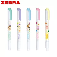 (5色組)ZEBRA MILDLINER 雙頭柔性螢光筆 御守限量版