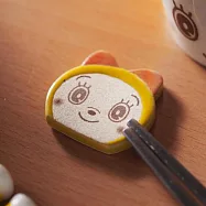 【日本金正陶器】哆啦美 大臉陶瓷筷架