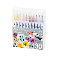 【Kuretake 日本吳竹】ZIG彩繪毛筆30色套組 暖色系(RB-6000AT-30VA)