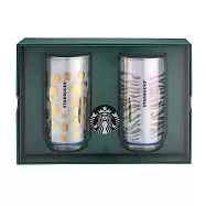[星巴克]動物紋玻璃對杯組