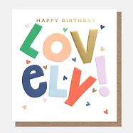 Caroline Gardner 英國進口生日賀卡 粗體文字幸福