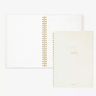 MIDORI 點點彩色線圈筆記本A5- 白