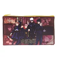 【日本正版授權】咒術迴戰 皮革 扁筆袋 鉛筆盒/筆袋/收納包/化妝包 虎杖悠仁/伏黑惠 - A款