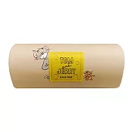 【日本正版授權】湯姆貓與傑利鼠 皮質 磁吸式眼鏡盒 附拭鏡布 硬殼眼鏡盒 Tom and Jerry - 卡其色款