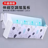 【美好家 Mehome】【升級側板】伸縮可調式冷氣擋風板 空調導流板 仙人掌(帶側板)