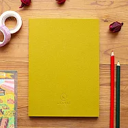 A5 經典方格筆記本-芥黃色│介紙1.0鋼筆適用紙