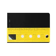 STALOGY 365days橫向筆記本B6- 方格黑