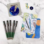 (限量送)PILOT 超級果汁筆5支盒裝 0.5復古經典色 綠