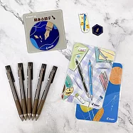 (限量送)PILOT 超級果汁筆5支盒裝 0.5復古經典色 棕