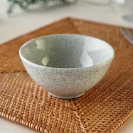 【日本cobono】Craze晶釉織紋 陶瓷飯碗13cm ‧ 米白色