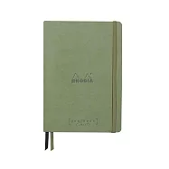 【Rhodia|rama】GoalbookCreation畫冊手帳_A5_硬皮_黑色Maya紙_點格_200gsm_120張_ 青瓷綠