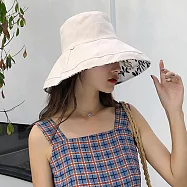 【KISSDIAMOND】大帽檐雙面可摺疊遮陽帽(KD-0868) F 雙面款-楓葉卡其