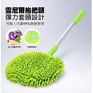 16cm旋轉拖把專用除毛塵布盤 雪尼爾拖把頭 綠色