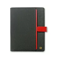 【DATA MATE A5 萬用手冊】 時尚威尼斯 DM-824 A5尺寸 6孔活頁夾- 黑色