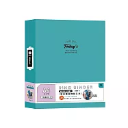 青青 簡單生活系列 CBN-371 A4經典圓紋3孔精裝孔夾 _D 碧藍