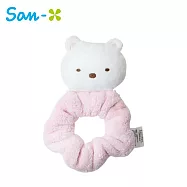 【日本正版授權】角落生物 吸水髮圈 造型髮圈/大腸髮圈/沐浴用髮圈 角落小夥伴 - 北極熊款