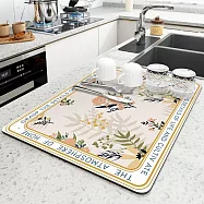 【EZlife】廚房檯面硅藻土吸水墊(30x40cm) A款