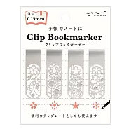 MIDORI 蝕刻工藝花窗書籤夾II- 花朵