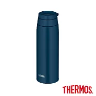 【THERMOS膳魔師】不鏽鋼可提式上蓋真空保溫杯GOGO杯750ml (JOO-750-IBL) 冒險家藍