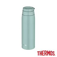 【THERMOS膳魔師】不鏽鋼可提式上蓋真空保溫杯GOGO杯750ml (JOO-750-MG) 島嶼灰綠