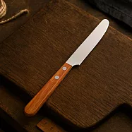 【日本青芳製作所】職人木柄 不鏽鋼刀子23cm ‧ 棕
