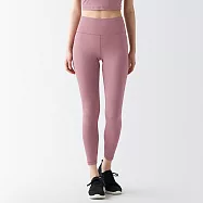 【MUJI 無印良品】女速乾聚酯纖維緊身褲 S 煙燻粉