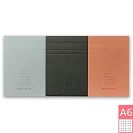 【DATA MATE A6便條本 】可撕式便條本 RF-182T A6尺寸 混色(三本入)-方格