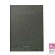 【DATA MATE A5便條本 】可撕式便條本 RF-191T A5尺寸-橫格 黑色