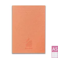 【DATA MATE A5便條本 】可撕式便條本 RF-192T A5尺寸-方格 桔色