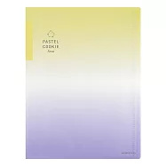 KOKUYO Pastel Cookie Sora A3資料夾20枚- 黃紫