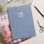 【conifer 綠的事務】16K-仙蹤特調系列雙線圈筆記本 方格-天空之靛