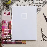 【conifer 綠的事務】16K-仙蹤特調系列雙線圈筆記本 空白-白色情人