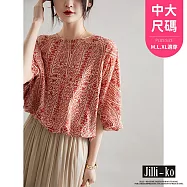 【Jilli~ko】古典風後蝴蝶結蝙蝠袖空氣感上衣 J10731 FREE 橘色