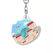 小鏡子鑰匙圈 九份貓貓